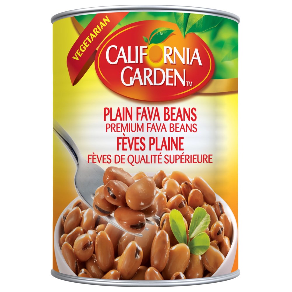 Fava Beans- Plain "CALIFORNIA GARDEN" 16 oz x 24